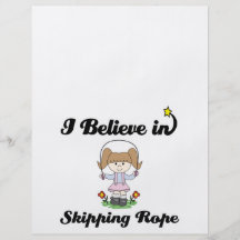 i believe in skipping rope custom flyer