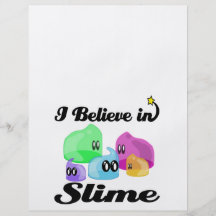 i believe in slime personalised flyer