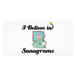 i believe in sonograms personalised photo card