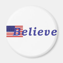 I BELIEVE in the USA Refrigerator Magnets