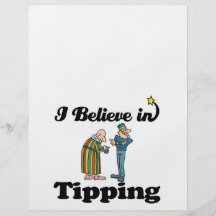 i believe in tipping full colour flyer