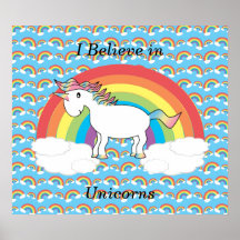 I believe in unicorns print