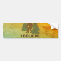 I believe there's a SQUATCH in these woods Bumper Stickers
