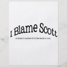 I Blame Scott Flyer