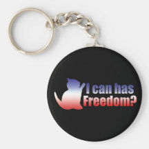 I can has freedom in the USA Keychain