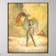 I Ching Meditation, hexagram 9 Print
