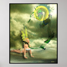 I Ching Meditations, hexagram 9 Posters