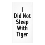 I Did Not Sleep With Tiger Personalized Photo Card