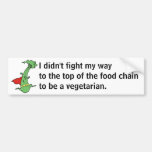 I didn't fight my way to the to... bumper stickers