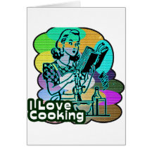 I Dig Cooking Cook Book Card