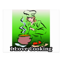 I Dig Cooking Hot Cooking Post Cards