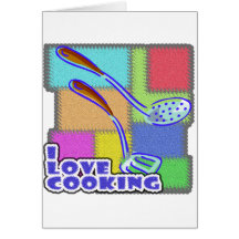 I Dig Cooking Utensils Greeting Card