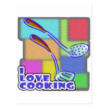 I Dig Cooking Utensils Postcards