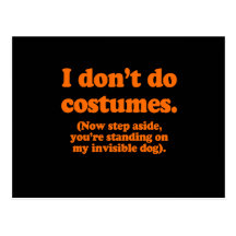 I don't do costumes, now step aside Costume Postcard