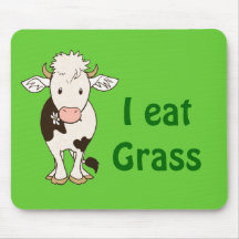 I eat grass mouse pad