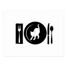 I eat ... postcards