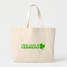 I feel lucky in Vermont Canvas Bag