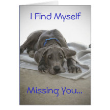 I Find Myself, Missing You... Greeting Card