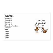 I Flip Over Gymnastics Business Card Templates