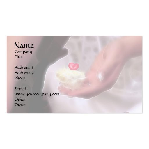 I give you my heart! business card templates