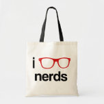 i glasses nerds tote bag