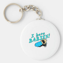 I hate babies! keychains