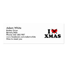 I hate xmas christmas business cards