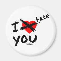 I hate you refrigerator magnets