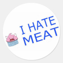 I HateMeat Sticker