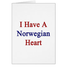 I Have A Norwegian Heart Greeting Cards