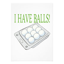 I Have Balls Personalized Announcements