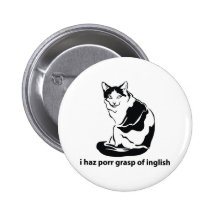 I Haz Porr Grasp Of Inglish Pins