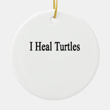 I Heal Turtles Christmas Ornament