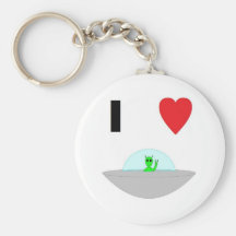 I heart Aliens Key Chains