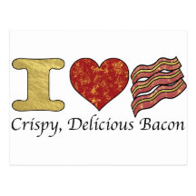 I Heart Bacon Post Cards