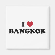 I Heart Bangkok Thailand Refrigerator Magnets