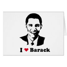 I Heart Barack T-shirt Card