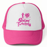 I Heart Baton Twirling Trucker Hats