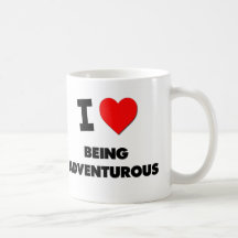 I Heart Being Adventurous Mugs