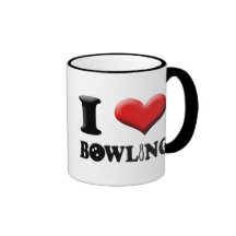 I Heart Bowling Mug