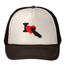 I Heart California Mesh Hats
