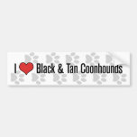 I (heart) Coonhounds (Black & Tan) Bumper Stickers