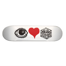 I Heart Crate Custom Skate Board