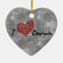 I Heart Darwin Christmas Tree Ornament