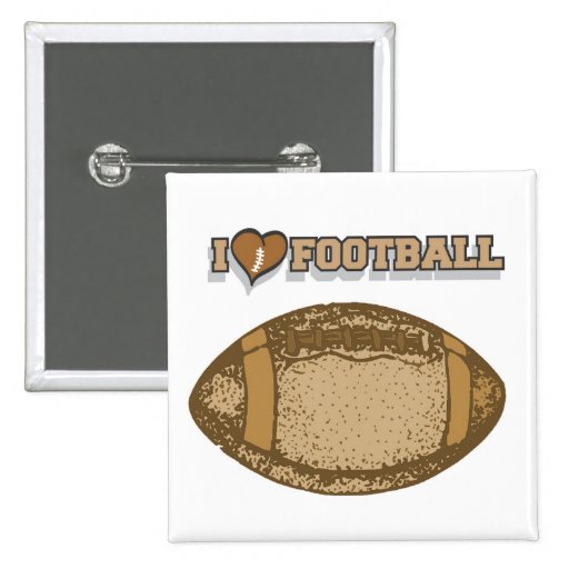 I Heart Football T-shirts and Gifts Buttons