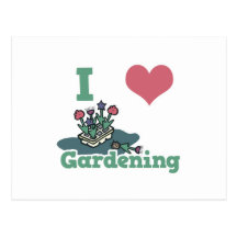 i heart gardening postcards