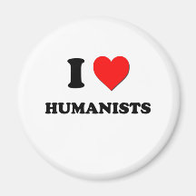 I Heart Humanists Refrigerator Magnet