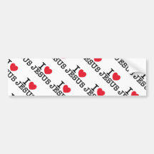 I heart Jesus Bumper Sticker