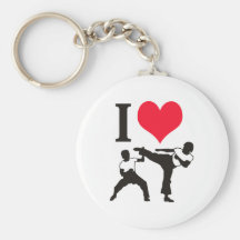 I HEART KICKBOXING KEY CHAINS
