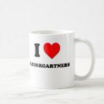 I Heart Kindergartners Coffee Mugs